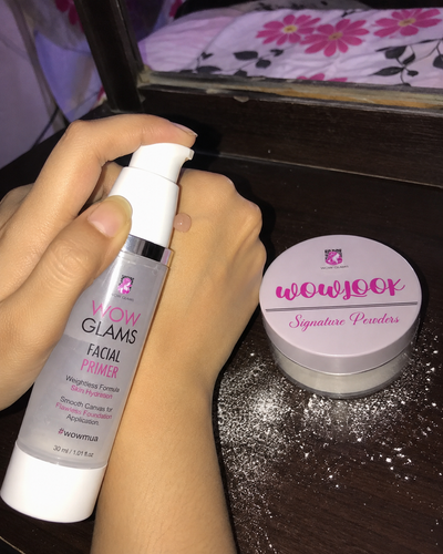 Customer review photo for WOWLOOK Colorless Loose Powder | Makeup Setting Powder