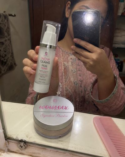 Customer review photo for WOWLOOK Translucent Loose Powder | Makeup Setting Powder