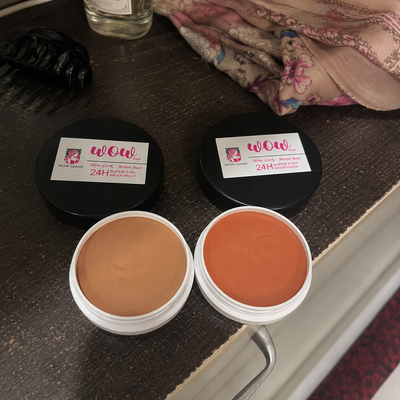 Customer review photo for Wow Bridal Base | Chocolate Contour & Orange Color Corrector