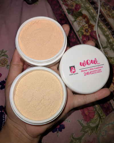 Customer review photo for Wow F2 Shade Powder Foundation – Mineral Base Makeup