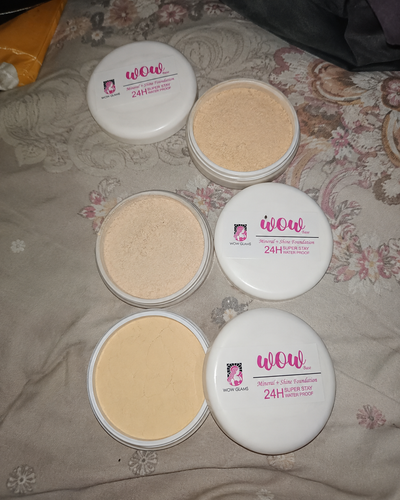 Customer review photo for Wow S1 45 Shade Powder Foundation – Mineral Base Makeup
