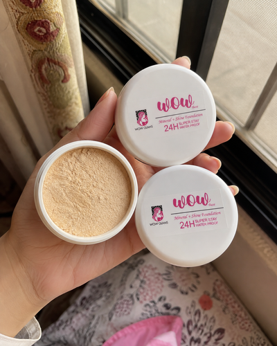 Customer review photo for Wow F2 Shade Powder Foundation – Mineral Base Makeup