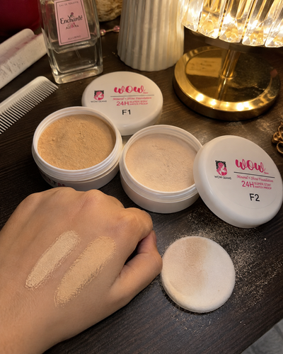 Customer review photo for Wow F2 Shade Powder Foundation – Mineral Base Makeup