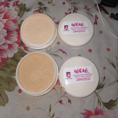 Customer review photo for Wow F2 Shade Powder Foundation – Mineral Base Makeup