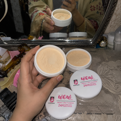 Customer review photo for Wow F1 Shade Powder Foundation – Mineral Base Makeup