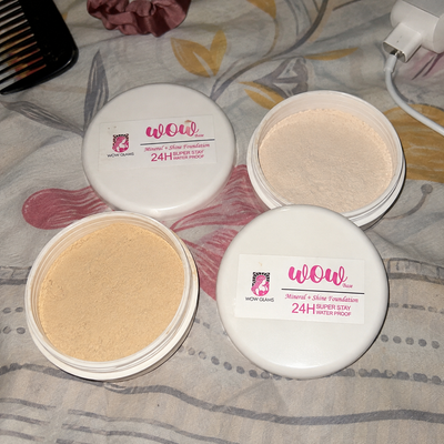 Customer review photo for Wow F1 Shade Powder Foundation – Mineral Base Makeup