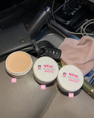 Customer review photo for Wow F2 Shade Powder Foundation – Mineral Base Makeup