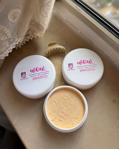 Customer review photo for Wow F2 Shade Powder Foundation – Mineral Base Makeup