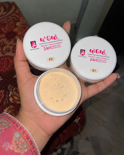 Customer review photo for Wow S1 45 Shade Powder Foundation – Mineral Base Makeup