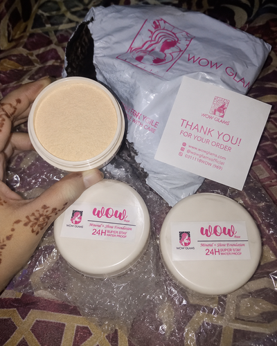 Customer review photo for Wow S1 45 Shade Powder Foundation – Mineral Base Makeup