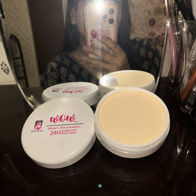 Customer review photo for Wow S1 45 Shade Powder Foundation – Mineral Base Makeup
