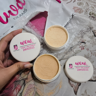 Customer review photo for Wow S1 45 Shade Powder Foundation – Mineral Base Makeup