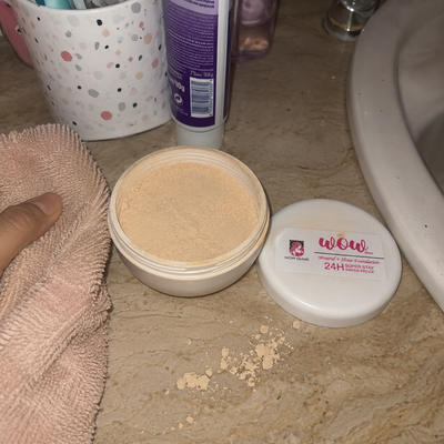 Customer review photo for Wow F1 Shade Powder Foundation – Mineral Base Makeup