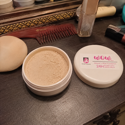 Customer review photo for Wow S2 38 Shade Powder Foundation – Mineral Base Makeup