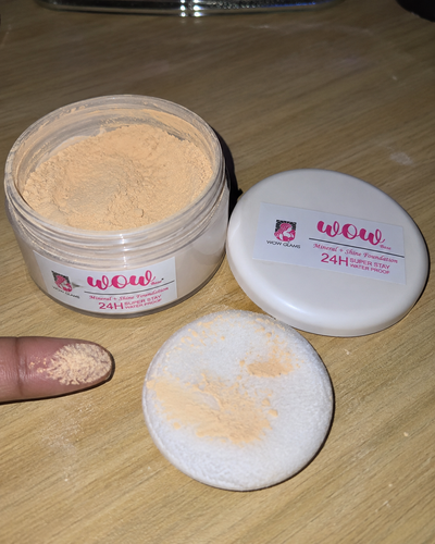 Customer review photo for Wow F1 Shade Powder Foundation – Mineral Base Makeup