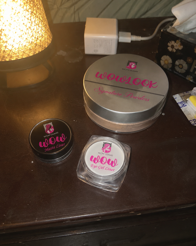 Customer review photo for Wow Black Matte Eye Liner | Wow Cake Liner