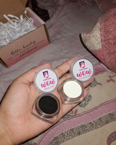 Customer review photo for Wow White Gel Liner | Waterproof Gel Liner