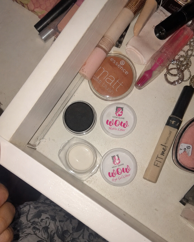 Customer review photo for Wow Black Matte Eye Liner | Wow Cake Liner