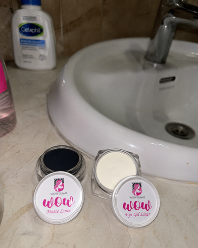 Customer review photo for Wow White Gel Liner | Waterproof Gel Liner