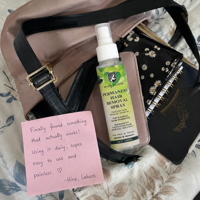 Customer review photo for Hair Removal Inhibitor Spray | Hair Growth Reduction Spray