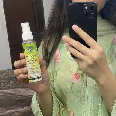 Customer review photo for Hair Removal Inhibitor Spray | Hair Growth Reduction Spray