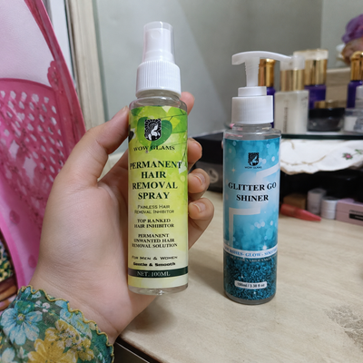 Customer review photo for Hair Removal Inhibitor Spray | Hair Growth Reduction Spray