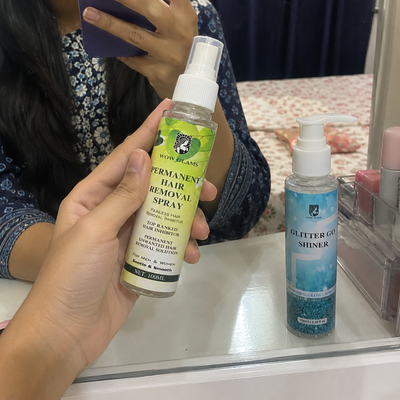 Customer review photo for Hair Removal Inhibitor Spray | Hair Growth Reduction Spray
