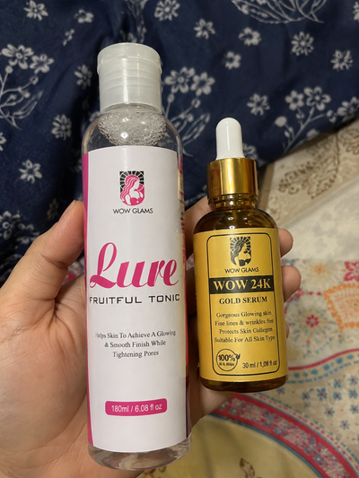 Customer review photo for Wow 24k Gold Serum