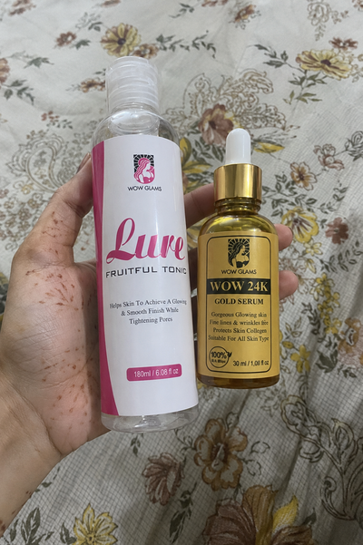 Customer review photo for Wow 24k Gold Serum