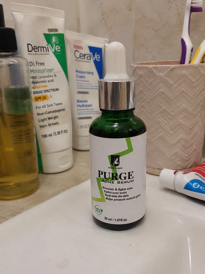Customer review photo for PURGE Acne Care Serum