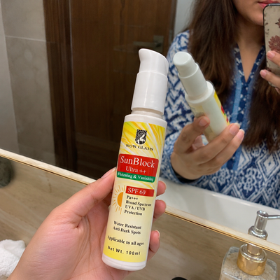 Customer review photo for Sunblock SPF 60