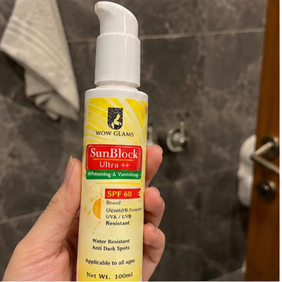 Customer review photo for Sunblock SPF 60