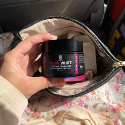 Customer review photo for WOW WHITE Teeth Whitening Powder | Activated Charcoal Powder