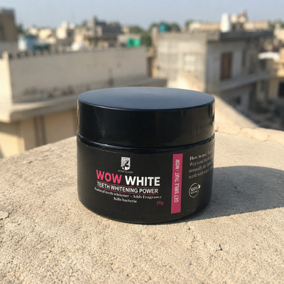 Customer review photo for WOW WHITE Teeth Whitening Powder | Activated Charcoal Powder