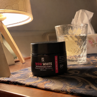 Customer review photo for WOW WHITE Teeth Whitening Powder | Activated Charcoal Powder