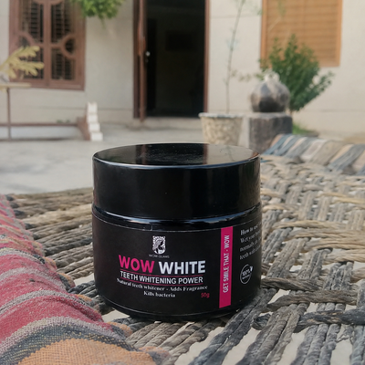 Customer review photo for WOW WHITE Teeth Whitening Powder | Activated Charcoal Powder