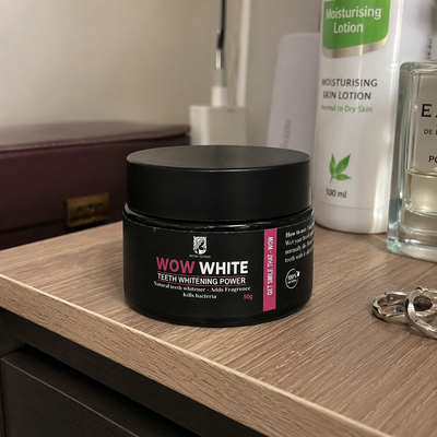 Customer review photo for WOW WHITE Teeth Whitening Powder | Activated Charcoal Powder