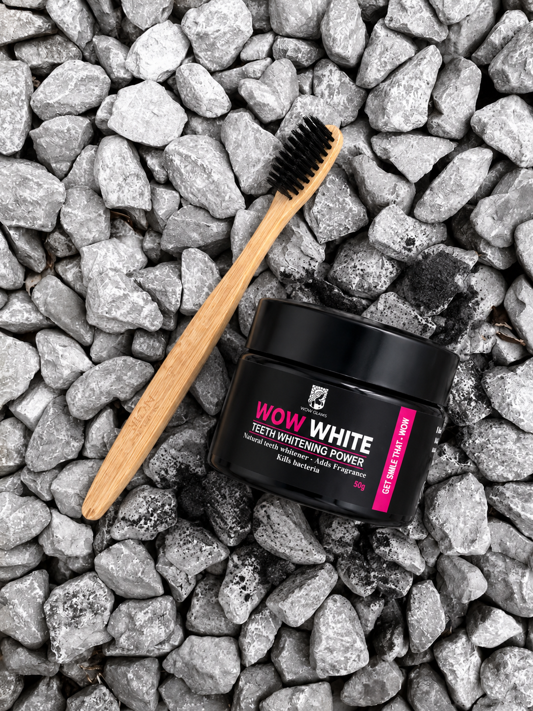 WOW WHITE Teeth Whitening Powder | Activated Charcoal Powder - Wow Glams